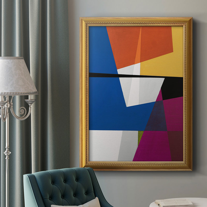 Modular V Premium Framed Canvas- Ready To Hang, 36" H x 24" W x 2.5" D
