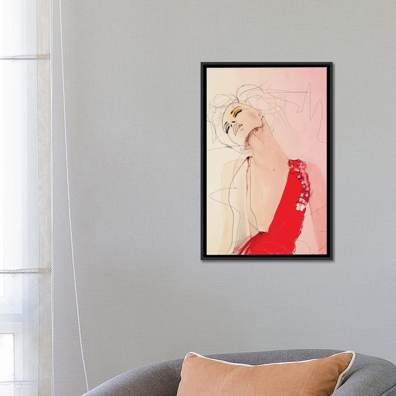 « atmospher », impression sur toile, H 26 po x l 18 po x P 1,5 po, Toile avec cadre flottant noir, Pas de tapis