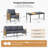 Outdoor Patio Furniture Set, 4 Piece Patio Conversation Sets with Coffee Table, HDPE Rope & Aluminum Armrests, Outdoor Conversation Sets with Thick Cushions for Deck, Backyard, Graphite Grey-492858388-494097790