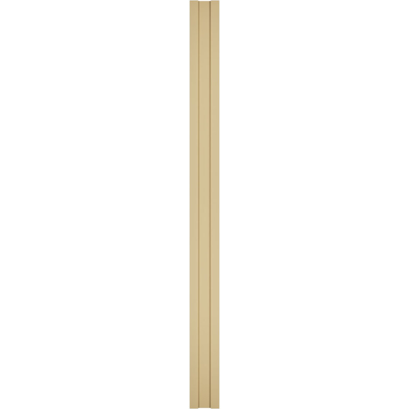 Pilastre simple en uréthane Signature avec majuscule et base, brun clair apprêté, 7 po x 96 po x 2 po, Décoratif