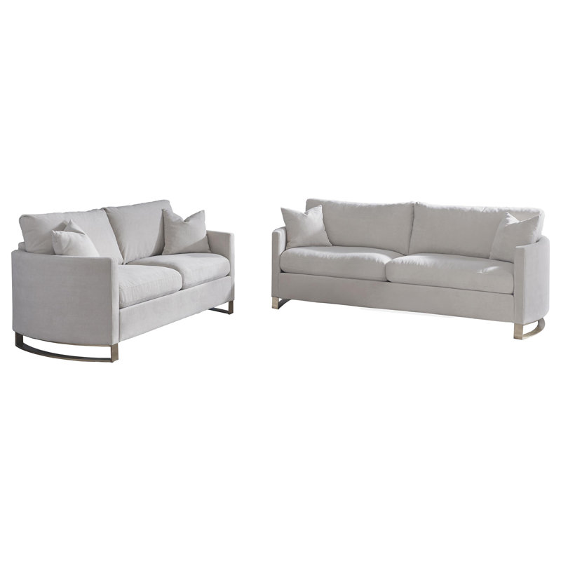 Ensemble de canapé rembourré 2 pièces Deelynn, Beige, 2 Pieces: Sofa, Loveseat