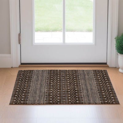 Tapis chocolat Prisco lavable à la machine de qualité supérieure