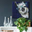 Gentleman Llama - reproduction sur toile tendue-583090564