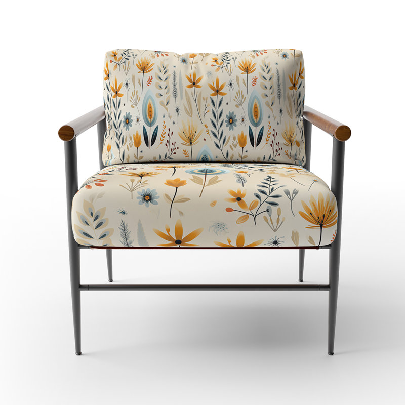 Fauteuil d'appoint rembourré Boho