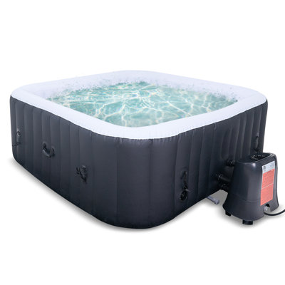 Inflatable Hot Tub, Outdoor Spa Bathtub Set Included Heater Pump, 6 Person 