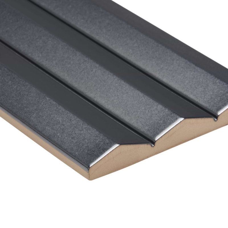 Ponto 4.92 In. X 15.74 In. 3D Polished Porcelain Wall Tile (6.99 Sq. Ft. / Case), Metallic Gray