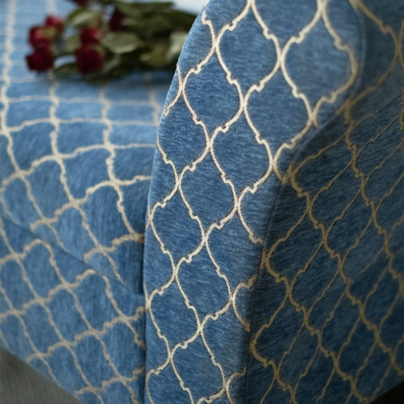 Banc bleu français rétro