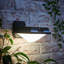 Matte Black 13 cm H Solar Powered Integrated LED Outdoor Sconce