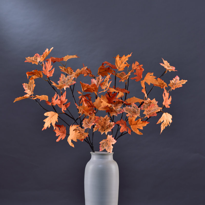 Lightshare Lighted Maple Tree Branches With Timer Battery Operated 32IN Mini Led For Autumn Thanksgiving Halloween Christmas Holiday Decoration
