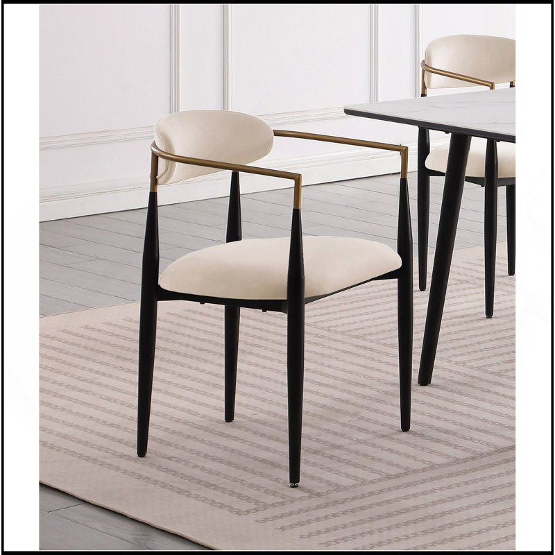 Ensemble de chaises rembourrées 2 pièces, Taupe