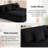 Modern Corduroy Upholstered Chaise Lounge Chair No Assembly Required-498906229-498906232