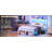 Metal Bed Frame  with LED Light and Charging Station, Storage Headboard, No Box Spring Needed-423302552-423302555