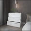 Commode blanche avec 4 tiroirs spacieux