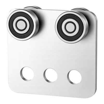 Chariot à 4 roulettes, charge de 1 100 lb, chariot à double roulement pour 1-5 / 8 po de largeur et tous les chenaux de 1-5 / 8 po ou plus haut, système de rail coulissant robuste pour garage d'entrepôt