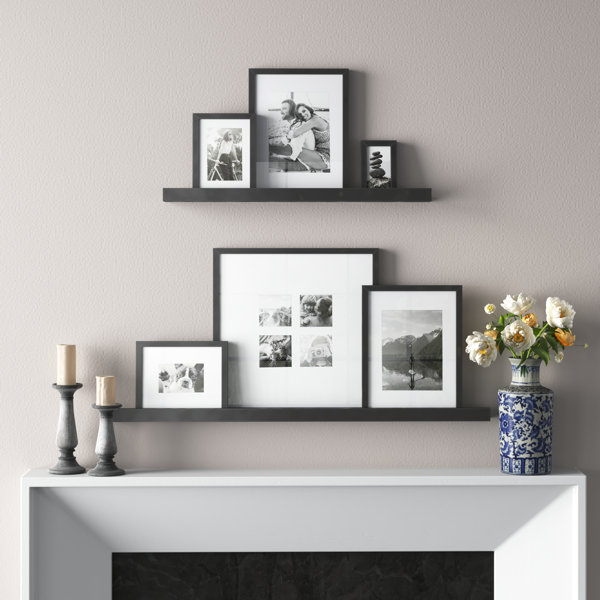 Kinchen 6 Piece Matte Gallery Wall Frame Set Three Posts Color: Black