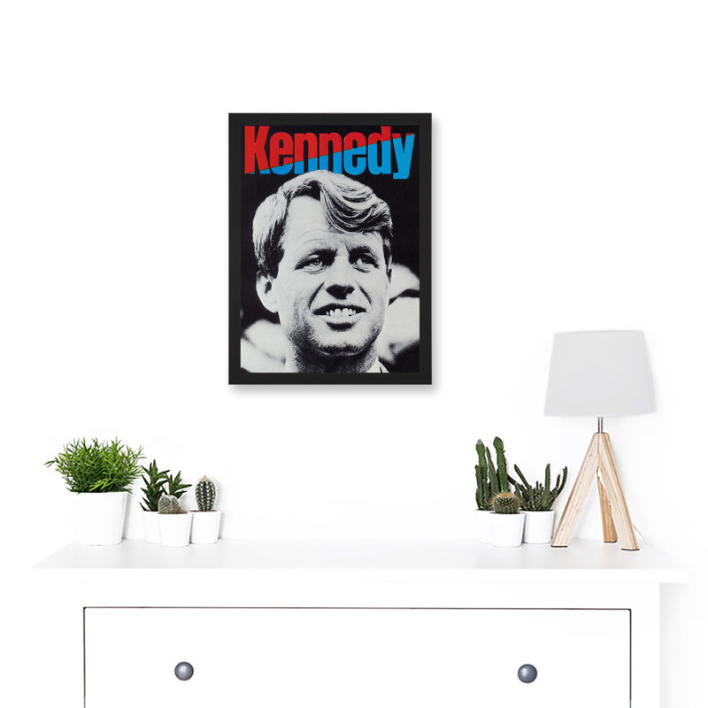 Ad Political Kennedy Bobby Tribute Civil Rights Sirhan - Single Picture Frame Painting