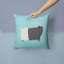 Coussin décoratif extérieur à damier de chèvre-48710523-23813439