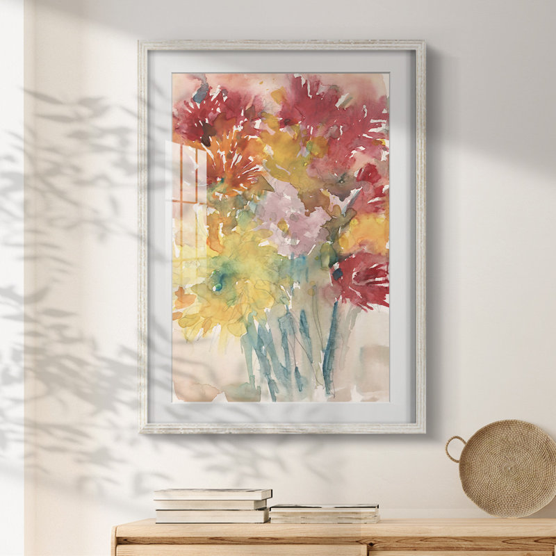 Creager - Toile tendue avec châssis, H 19,5 po x l 16,5 po, Blanc