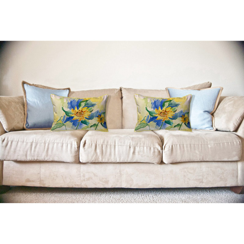Coussin lombaire intérieur / extérieur Sunflower, Grand