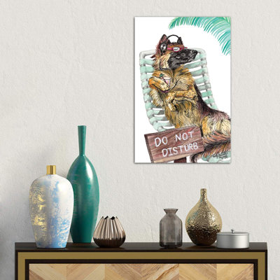 Lounge In The Sun by Holly Simental - Wrapped Canvas Print