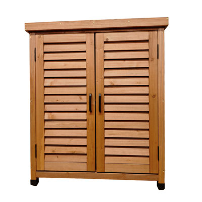 Banc de rempotage pour patio extérieur - bois de pruche avec rangement 31,87X17,92X35,55 po