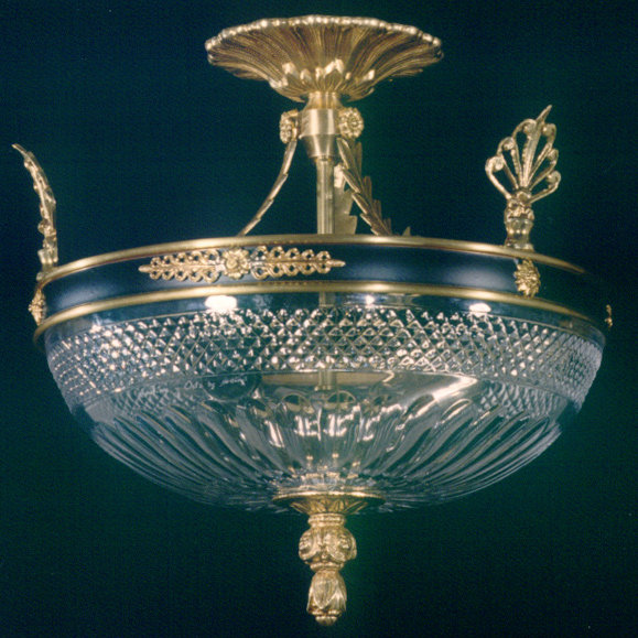 Crayton Flush Mount, French Gold