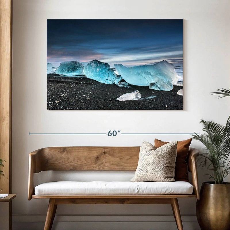 Alvord Ice In Diamond Bay, 32" H x 48" W