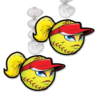 Softball Danglers - 30 po - paquet de 12