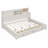 Wooden Daybed With 3 Storage Drawers, Upper Soft Board, Shelf, And A Set Of Sockets And USB Ports-684750772-684750779
