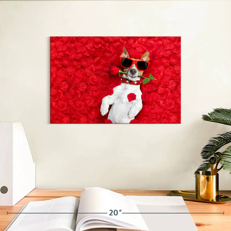 Brampt Sweet Valentine's Day Dog, 8" H x 12" W