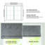 Store romain simple sans cordon 33 x 64 po Quincy Gray-113546550-113546551