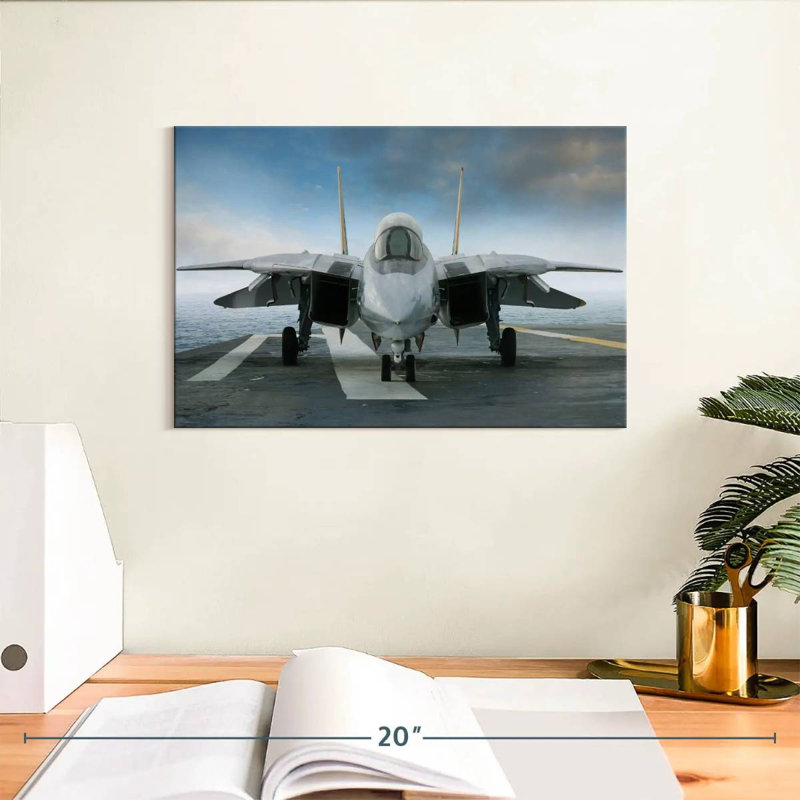 Avion de chasse Mait Parked, H 8 po x l 12 po