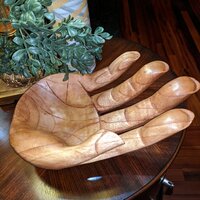 World Menagerie Rizwan Signed Handcarved Wood Hand Sculpture & Reviews