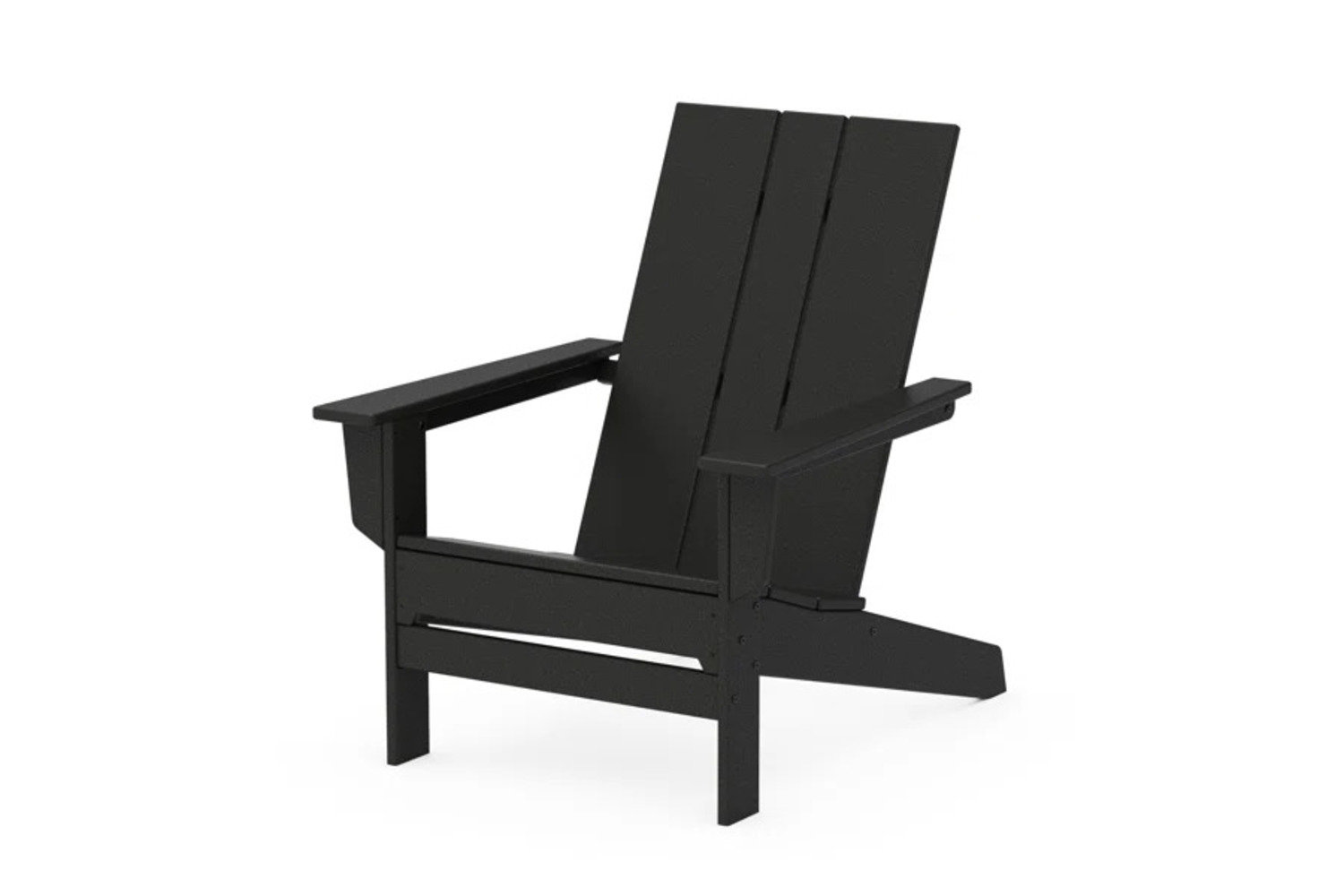 POLYWOOD® x AllModern Oversized Plastic Adirondack Chair, Black