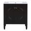 Ensemble de meuble-lavabo 60 po avec lavabo double et portes à fermeture douce-884030982