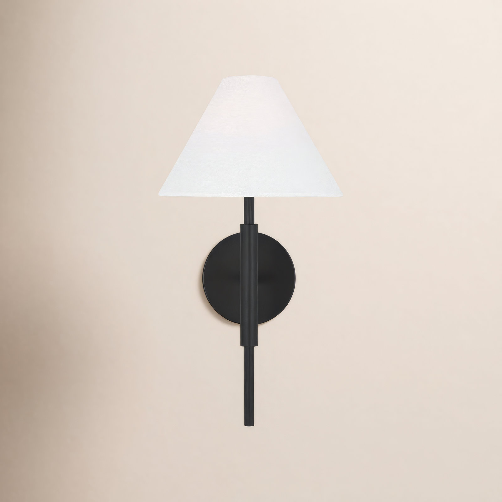 Porteau Single Light Bath Sconce, Midnight Black