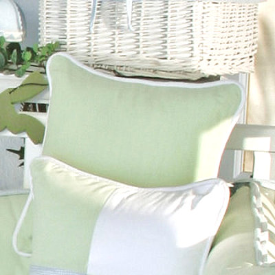 One Little Froggie Green Decorator Throw Pillow