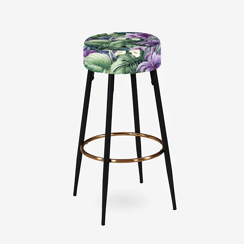 Palm Enchantment Tropical Pattern - Tropical Bar Stools Set Of 2
