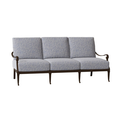 Wiltshire 75'' Wide Aluminum Patio Sofa with Cushions