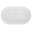 Lavabo vasque de salle de bain moderne ovale 24 "x14" pour meuble-lavabo moderne