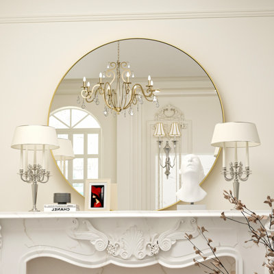 Morena Round Bathroom Mirror Vanity Mirror Accent Circle Mirror for Wall Decor/bathroom/bedroom Living Creative