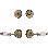 Nostalgic Warehouse Classic Rosette Entry Set with Parlour Crystal Lever