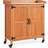40? H Garden Potting Bench Table with Lockable Castors-562766459