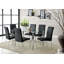 Glass Top Metal Base Dining Table