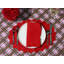 The Eloise Red Oval Placemat