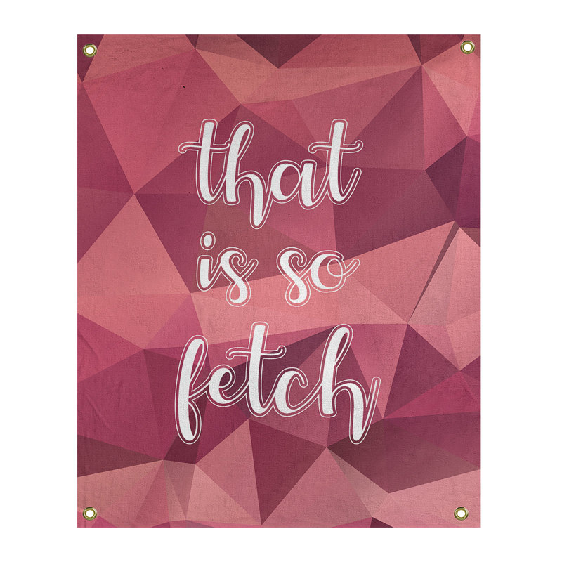 Tapisserie en polyester so fetch art, H 59 pi x l 50 po