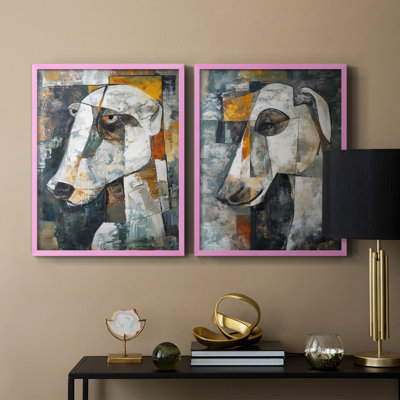 ANIMALS Series Cxxi - reproduction encadrée de qualité supérieure - prête à être accrochée - aucun clou requis - aucun clou requis
