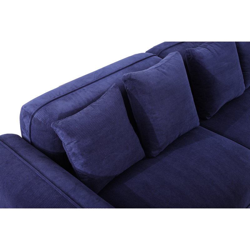 Collection Alfresco recouverte de velours côtelé doux et luxueux, Bleu royal