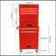 Armoire à outils sur roulettes, coffre à outils roulant verrouillable à 6 tiroirs avec 4 roues universelles, organisateur de rangement de boîte à outils détachable 2 en 1 pour atelier de réparation de garage, ROUGE-130369697