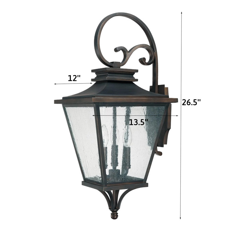 Lanterne murale d’extérieur 3 lumières Kallie